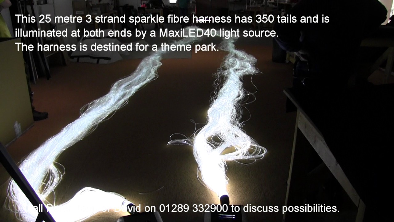 Custom Project -Long sparkle fibre harness.