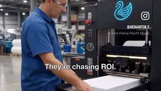 Henan Stamping Foil and 1080 fully automatic machine #hotprint #stampingfoil #henanfoils