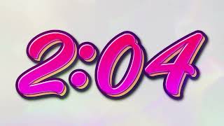 Countdown 5-Minute Pink Neon Brush Timer