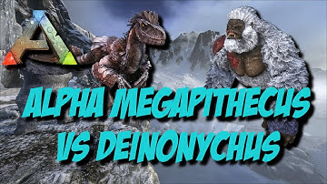 Ark Survival Evolved - Alpha Megapithecus vs Deinonychus PvE Xbox One Official Island Server