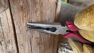 How to remove nails stuck in wood without damaging too much of the timber!