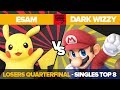 ESAM vs Dark Wizzy - Losers Quarterfinal: Top 8 Ultimate Singles - Genesis 7 | Pikachu vs Mario