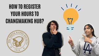 How to register your hours on the Changemaking Hub