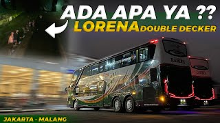 BUS KAMI DIBERHENTIKAN DI JALAN TOL, KENAPA NIH⁉️Trip Jakarta-Malang with Lorena Double Decker