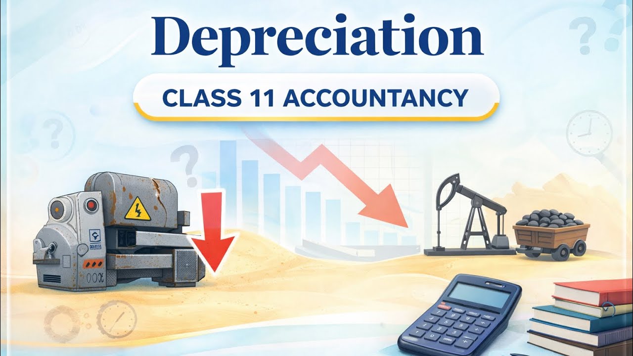 Depreciation in One Shot 🔥 | Class 11 Accountancy Chapter Explained | SLM & WDV with Examples