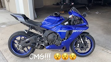 2020 Yamaha R1 Exhaust comparison, stock vs free muffler delete, open header, two brothers exhaust!