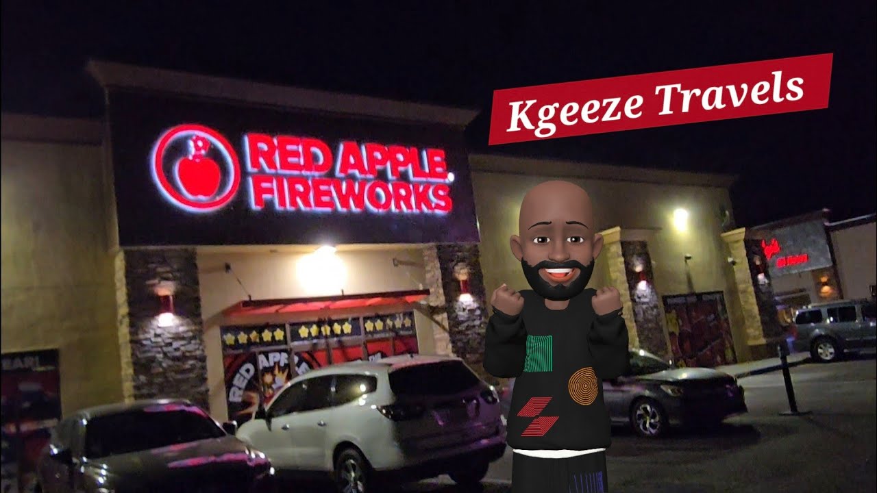Shopping At Red Apple Fireworks at 3am now open 24hrs Until 4th of July 