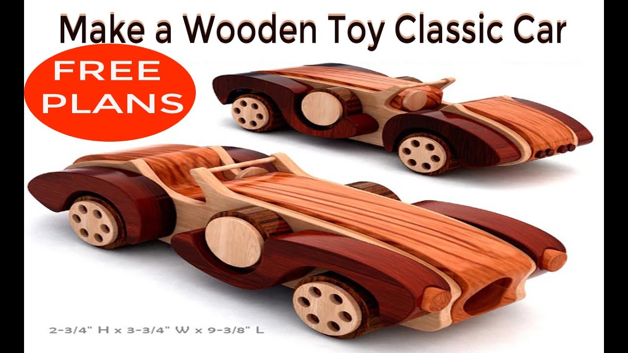 How to Make a Wooden Toy Classic Car YouTube