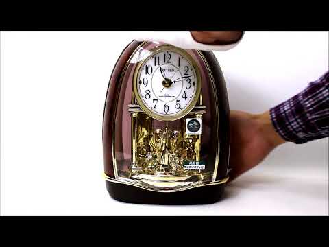 シチズン リズム時計　メロディ付電波置き時計 メロディ12曲 4RN414-023　Rhythm Clocks Musical Motion  Mantel Clock