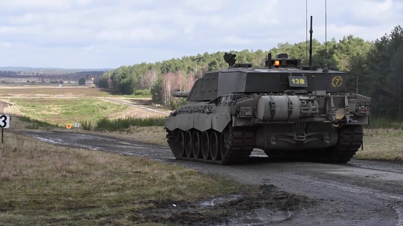 Maquette 1:48 Char Challenger 2 UK – Édition Ukraine – Neuf