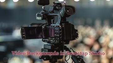 Video Backgrounds In Bootstrap Studio