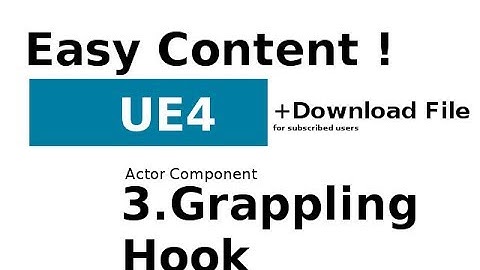 Attack on Titans type Grappling Hook UE4 +download