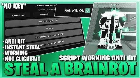 Steal a brainrot script *NO KEY* - Anti hit, Invisible, Brainrot spawner, Instant steal & more 🔥
