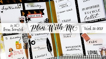 Week 36-2017 / Plan With Me "From Scratch" Traveler