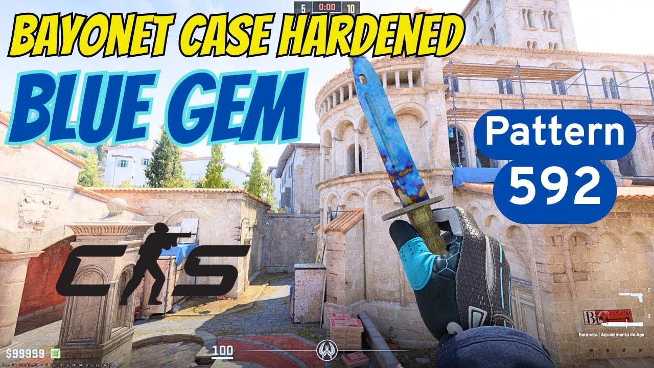 Bayonet Case Hardened | Blue Gem | Pattern 592