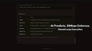 SIMbae + AI Quality of Experience simplified demo