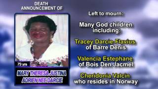 Mary Theresa Justina Adrien nee Darcie LONG