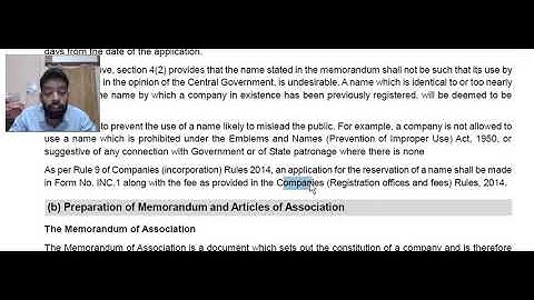 Elements of Company Law 1 part 4 for CS foundation