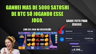 UM DOS MELHORES APP PAGANDO BTC NO MODO FREE ,GANHE MUITO SATOSH DE BTC ,SAQUEI MAS DE 5.000 SATOSH. screenshot 4
