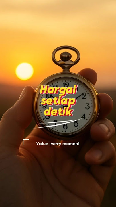 Hargai setiap detik | Value every moment