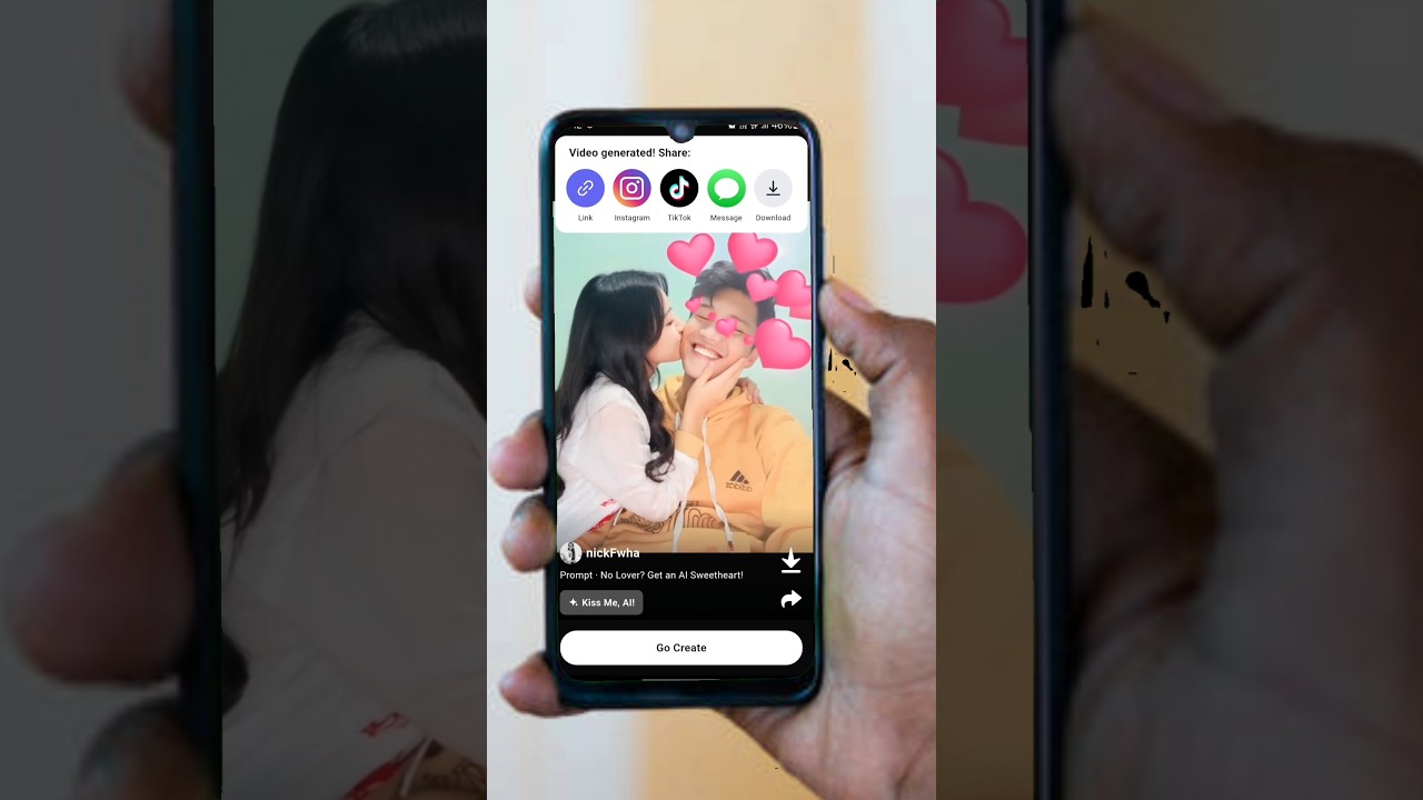 ai girl kiss video kaise banaye ||kiss wala video kaise banaye 