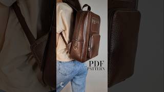 Handmade Leather Backpack – Perfect Size for Short Trips | Pattern Available! #diy #backpack #shorts