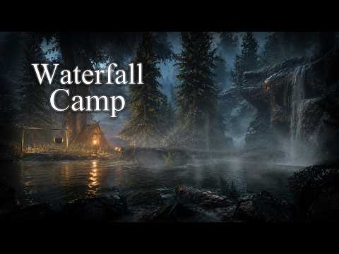 Waterfall Camp in Falkreath | Skyrim Sleep Ambience