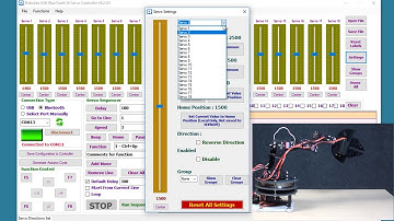 Robokits Arduino Uno based 18 Servo Controller board - Part- 4 (Centre,Reverse,Limits ,functions)
