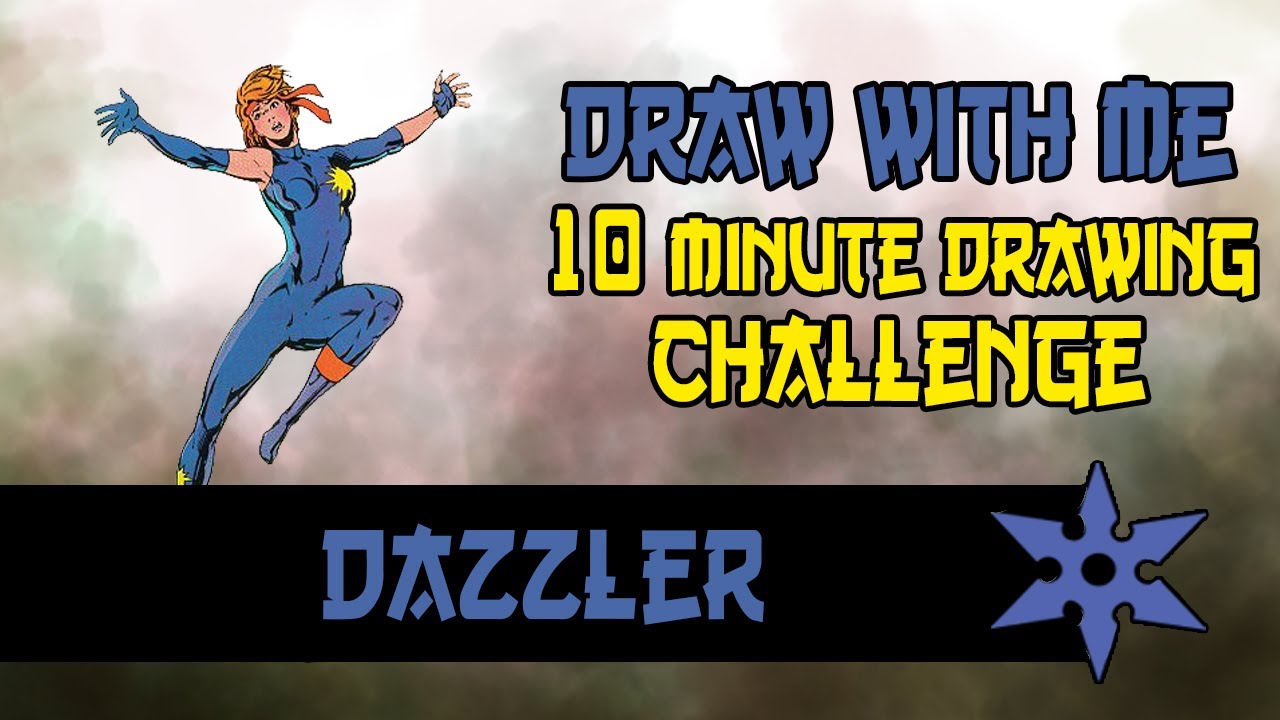 Draw with me! #dazzler 10 Minute Drawing Challenge #artchallenge #xmen ...