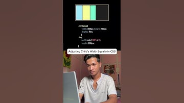 Adjusting child width equally in CSS 🤓#web #webdeveloper #webdevelopment #programming #programmer