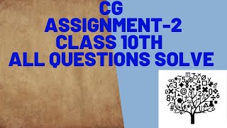 CG 10th class assignment 2 || CG assignment 2 maths questions and answers 2020-21
