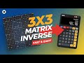 How to Find the Inverse of a 3x3 Matrix FAST (Using a Calculator)