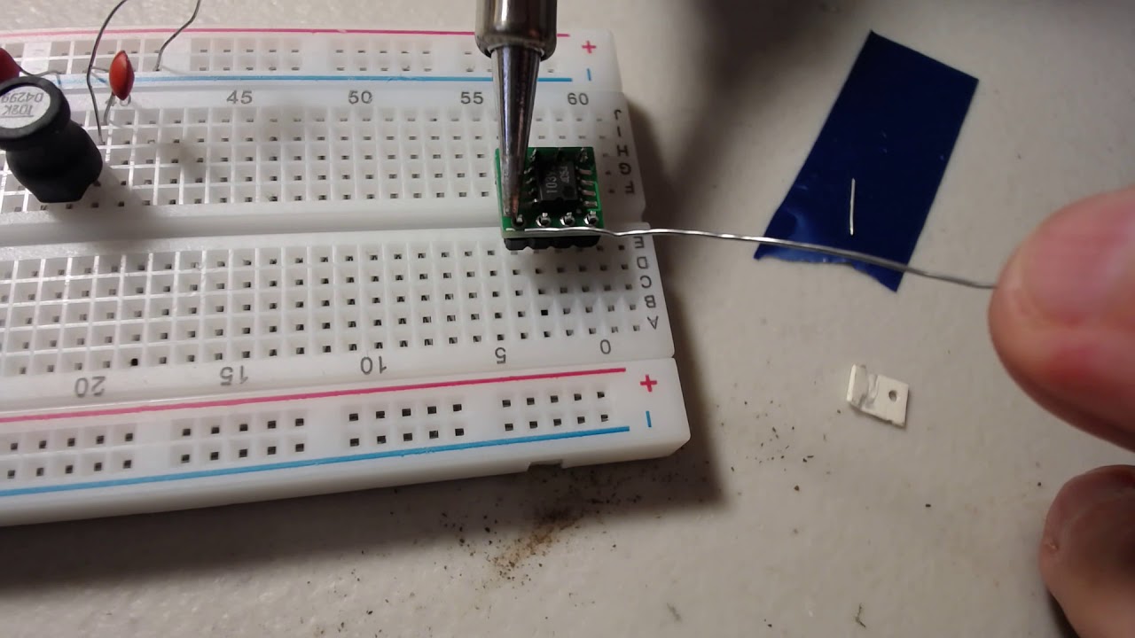 Soldering SMD to DIP adapter
