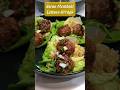 Asian Meatball Lettuce Wraps #meatball #lettucewraps
