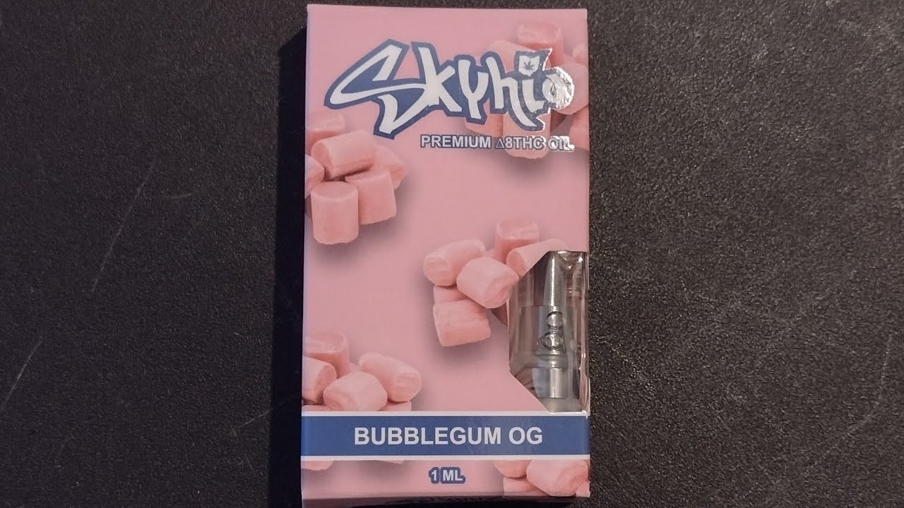 Skyhio Delta 8 Bubblegum Og Vape Cart Review Bruh!