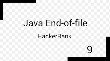 Java End-of-file | HackerRank  | Solution | 9