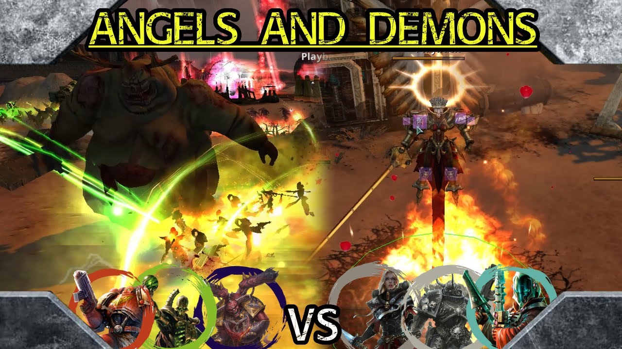 Dawn of War DE Ultimate Apocalypse: 3 на 3 Демоны, Некроны, Космические десантники против Сестер ...