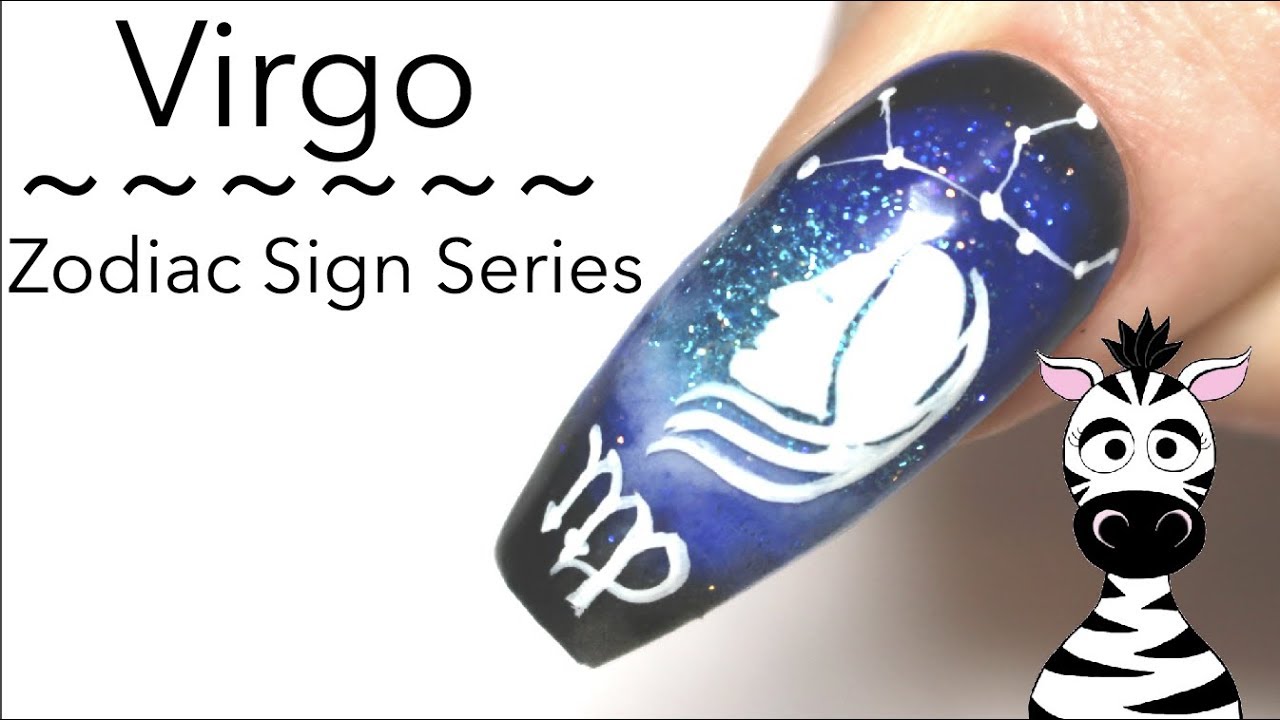 virgo nail art design