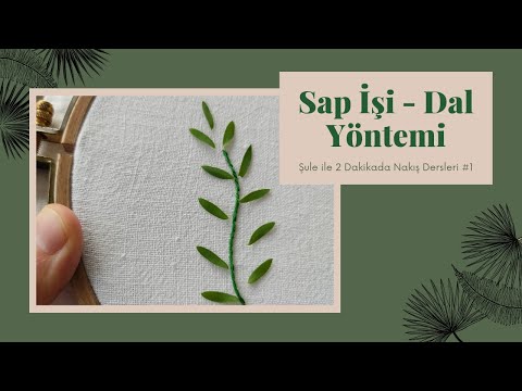 Sap İşi - Dal Yöntemi | Şule ile 2 Dakikada Nakış Dersleri #1