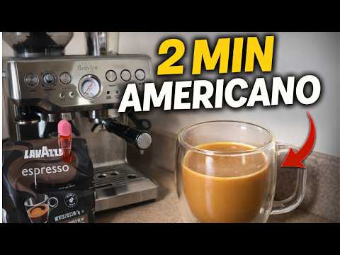 Stop Buying Coffee… Make This Americano at Home in 2 Minutes with the Breville Barista Express
