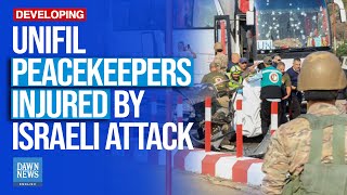 5 UN Peacekeepers Injured in Israeli Drone Strike in Southern Lebanon | Dawn News English