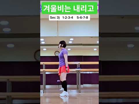 겨울비는 내리고 #Count #오늘도라인댄스 #oyjlinedance ##shorts #7080