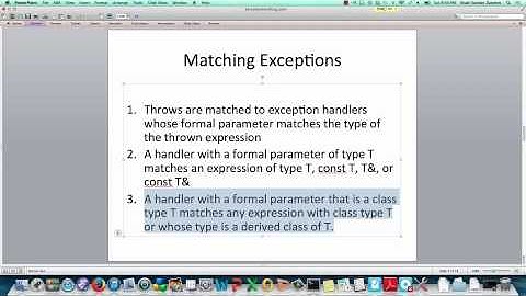 C++ Exception Handling