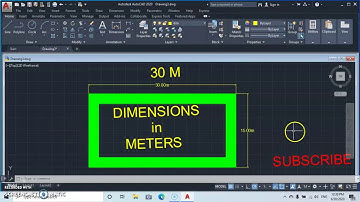 H0W TO DIMENSION AUTOCAD DRAWING IN METERS, AUTOCAD 2020, HOW TO SET UNITS IN AUTOCAD .