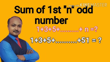 Sum of first  "n" odd numbers