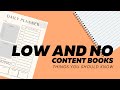Everything You Should Know About Low Content Books and No Content Books