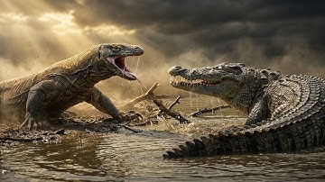 Komodo Dragon vs Saltwater Crocodile: The Ultimate Apex Predator Showdown!
