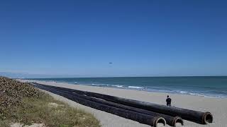Boeing C-17 Globemaster landing at Patrick Space Force Base in Florida