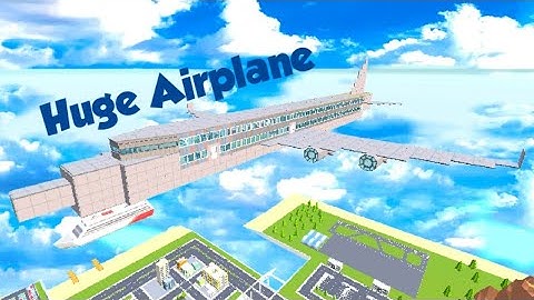 HUGE AIRPLANE // Simple Sandbox 2 // Build Showcase