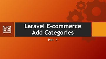 Laravel Admin Panel Add Category to ecommerce website in laravel|larvel ecommerce